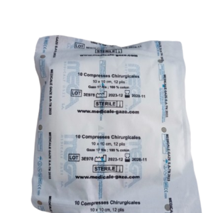 Compresse stérile 10*10 sachet de 10