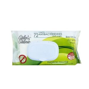 CALIN & CALINE Paquet 72 lingettes antibactériennes